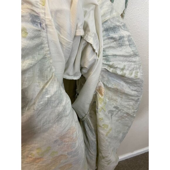 Ted Baker London Dress Sz 3 EU 40 US 6-8 Devero Floral Belted Tiered Linen Maxi - Picture 7 of 12